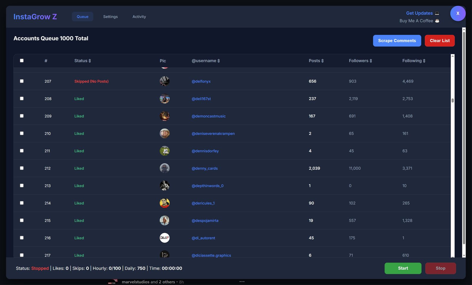 Growify Z Interface 1